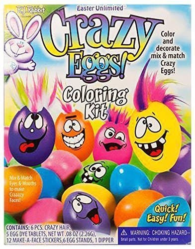 R.J. Rabbit Easter Unlimited Crazy Eggs Coloring Kit by Easter Unlimited