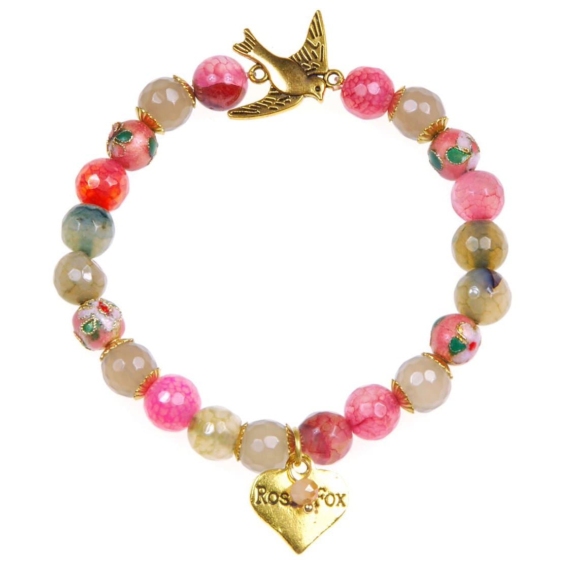 Rosie Fox Peony Agate Dove Bracelet