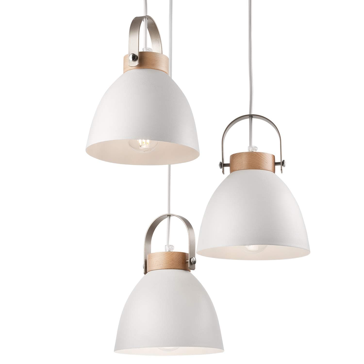 JVS Pendant lamp, White 3-Bulb