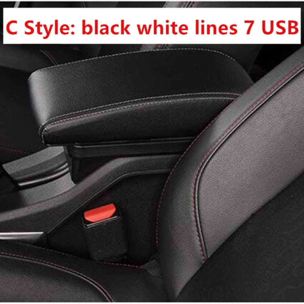 LILIGUAN Armrest box Central Storage Box modification accessories, Fit for Ford Focus 3 2013 2014