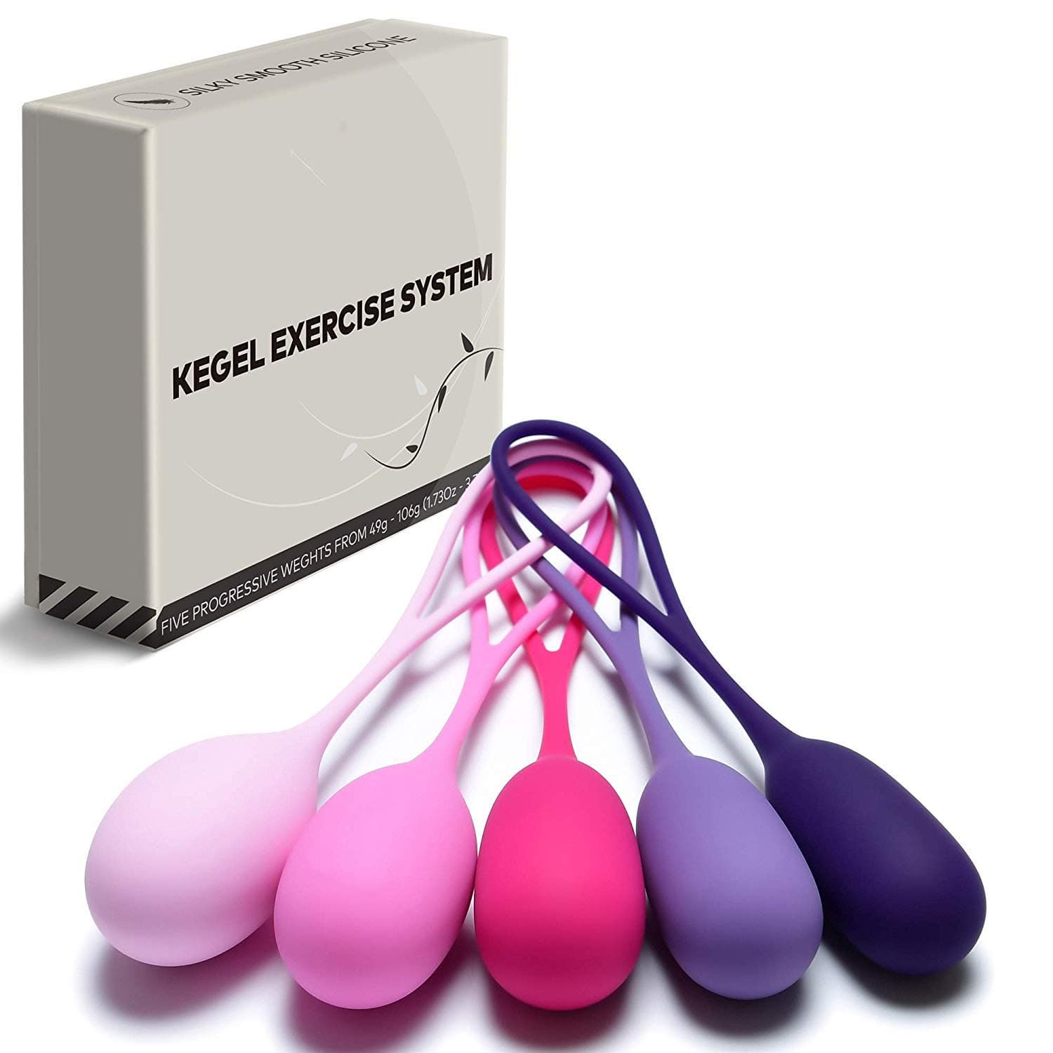 Bladder Control Device, Pelvic Floor Device Exercise Weights Balls Tightening Training Set, Silicone Vaginal Kegel Balls System Weighted Exercise Training Set, Kegel Ben Wa Balls Kit Remote Wireless