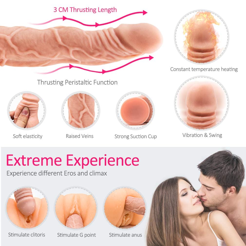 Remote Control Women Toys Powerful Thrusting Machine Gun Automatic Massage Tool with Suction Cup Six Toy for Women Waterproof Tshirt