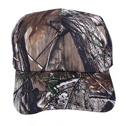 Camouflage Cap Adjustable Plastic Snap Closure Outdoor Cap