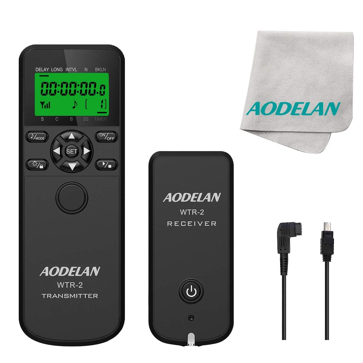AODELAN Camera Wireless Shutter Release Timer Remote Control for Sony A7R, A7III, A9, a77II, A6500, A6300, A6000, A7III, A7RIII, RX100II, RX10II