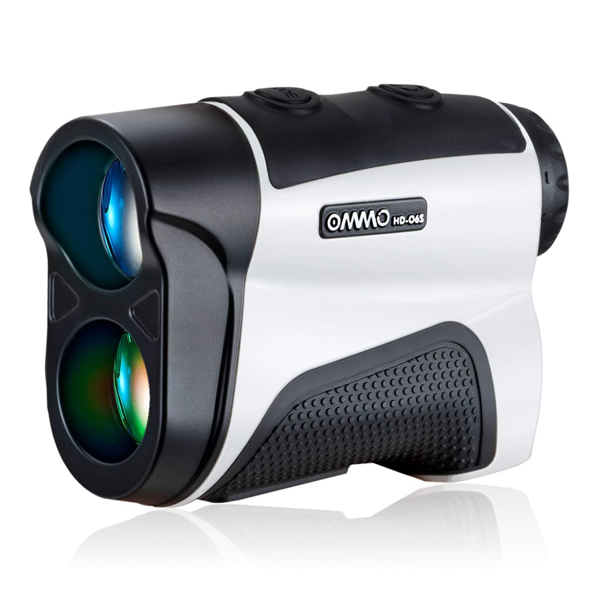 OMMO Golf Rangefinder, 6X Laser Range Finder Flag-Lock with Pulse Vibration, Slope/Pin Seeker/Scanning Model for Golf Training (White Rangfinder)