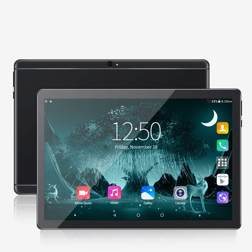 10 inch Android Tablet PC, 5G Wi-Fi, 4GB RAM,64GB ROM, Octa -Core Processor, IPS HD Display, 3G Phablet with Dual Sim Card Slots, WiFi, Bluetooth, GPS, Penen Tablets for Kids,M2 (Black)