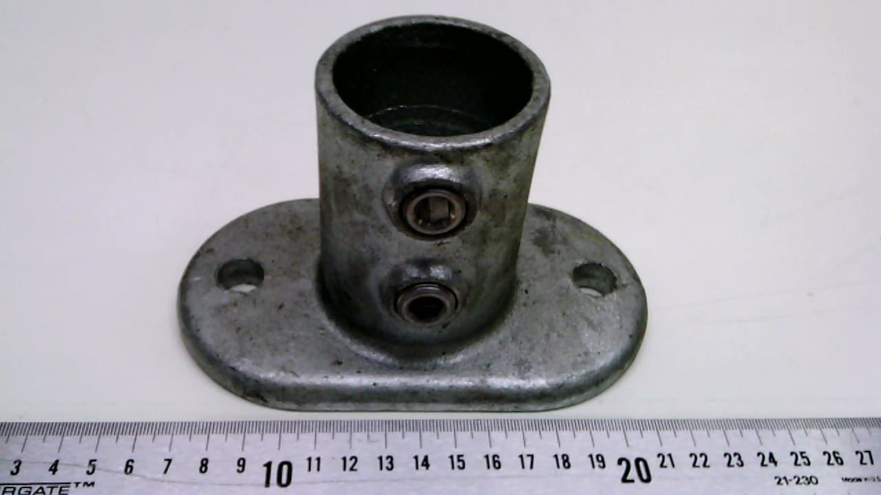 Quick Clamps 132-D48, Base Plate Pipe Clamp Handrail Size : 1-1/2" 132-D48