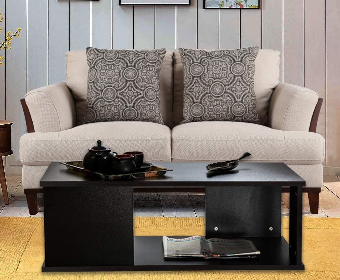 ComfyBean - Center Table Zest - Engineered Wood - Coffee Table - Modern Deisgn - Elegant Finish (Color - Dark Wenge)