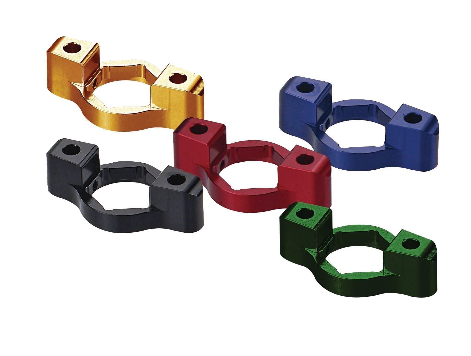 FRONT FORK ADJUSTER GUN-METAL 17mm FITMENT PAIR