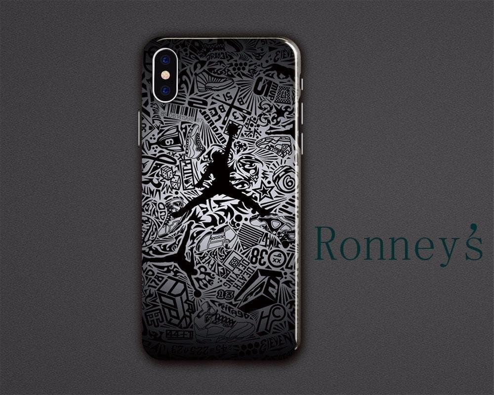 Air Jordan Soft cases for iphone 5/5s ;5c/ 6/6s ; 7/8 ; iphone X, iphone 7/8plus (iphone X, Jordan BLACK)
