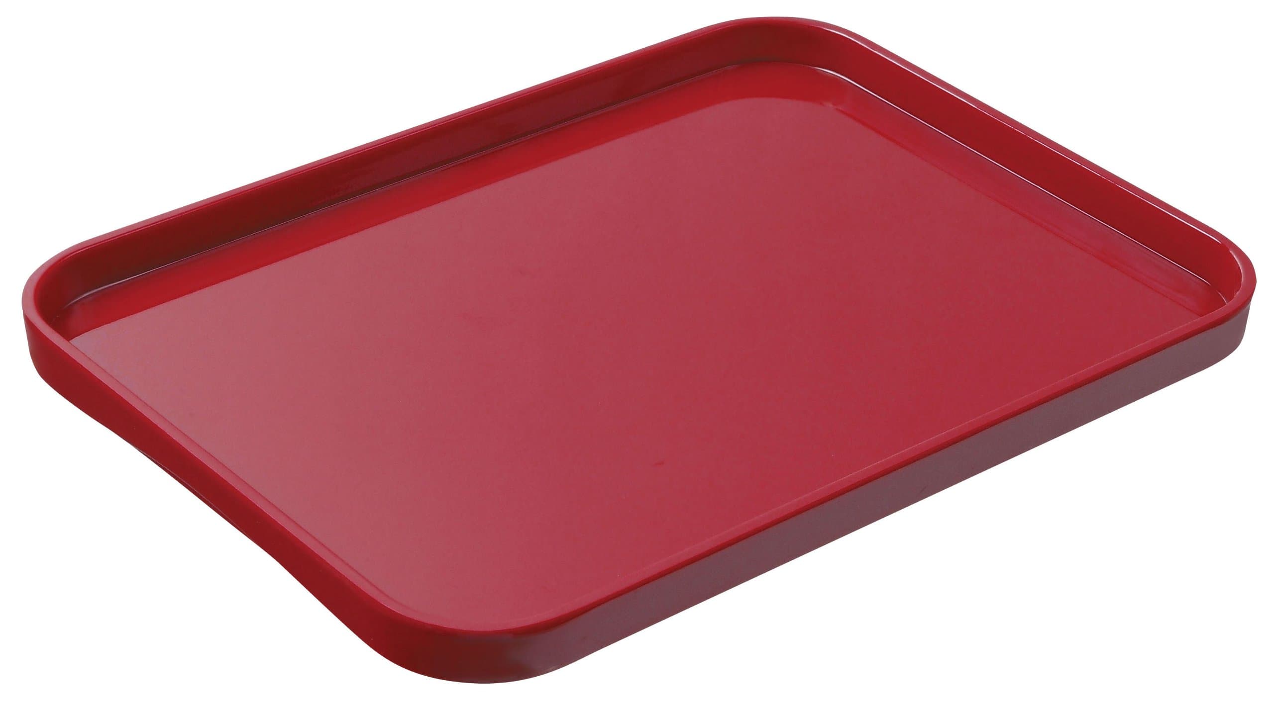 Lustroware K-201 MR Melamine Serving Tray, Medium, Red