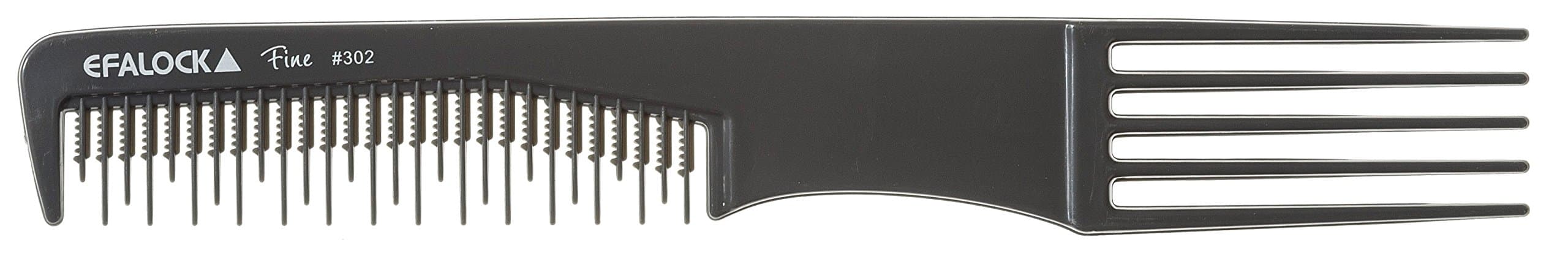 Efalock 12275 Fine Comb for Backcombing, Pack of 2