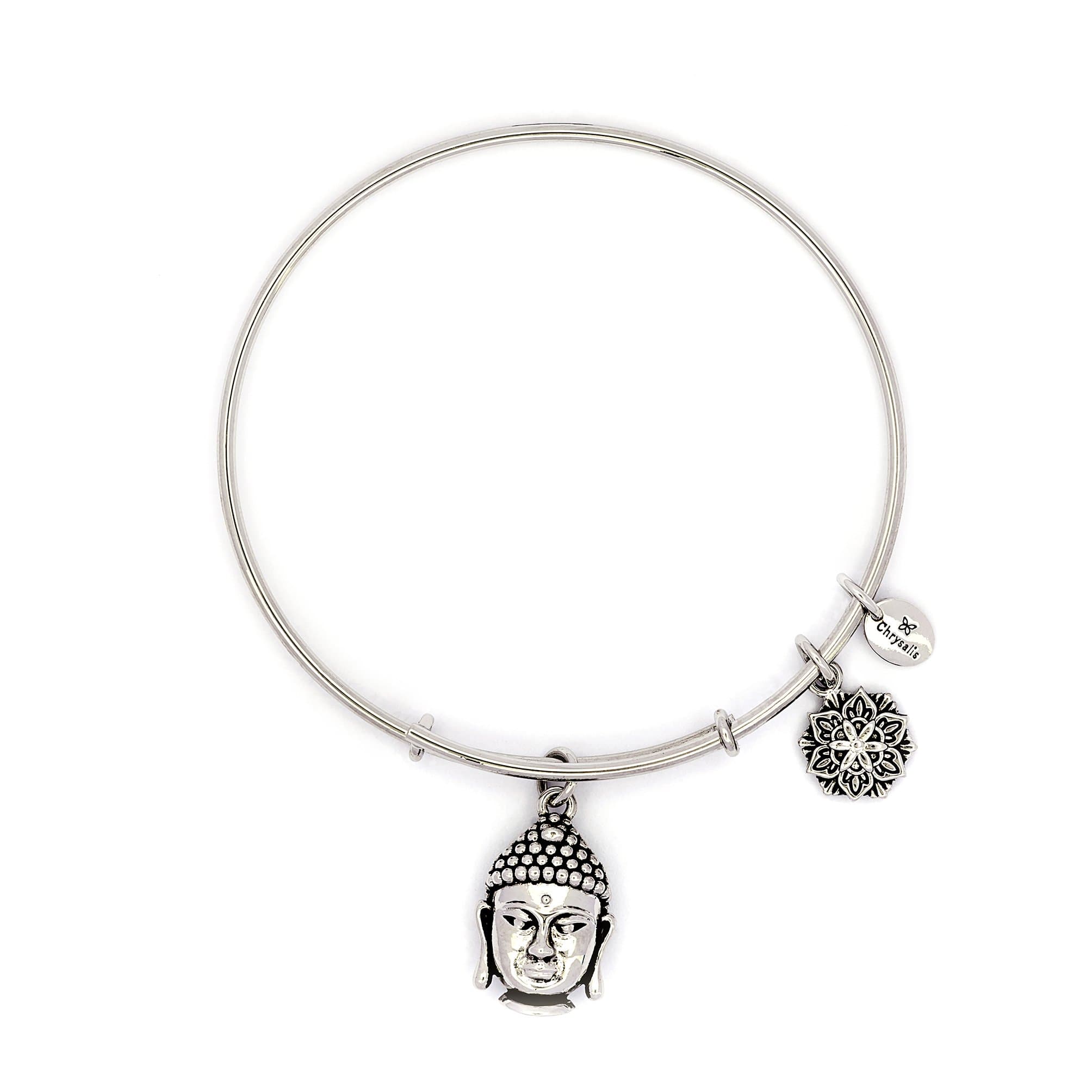 Chrysalis Buddha Stackable Bangle - Expandable Enlightenment Charm Bracelets