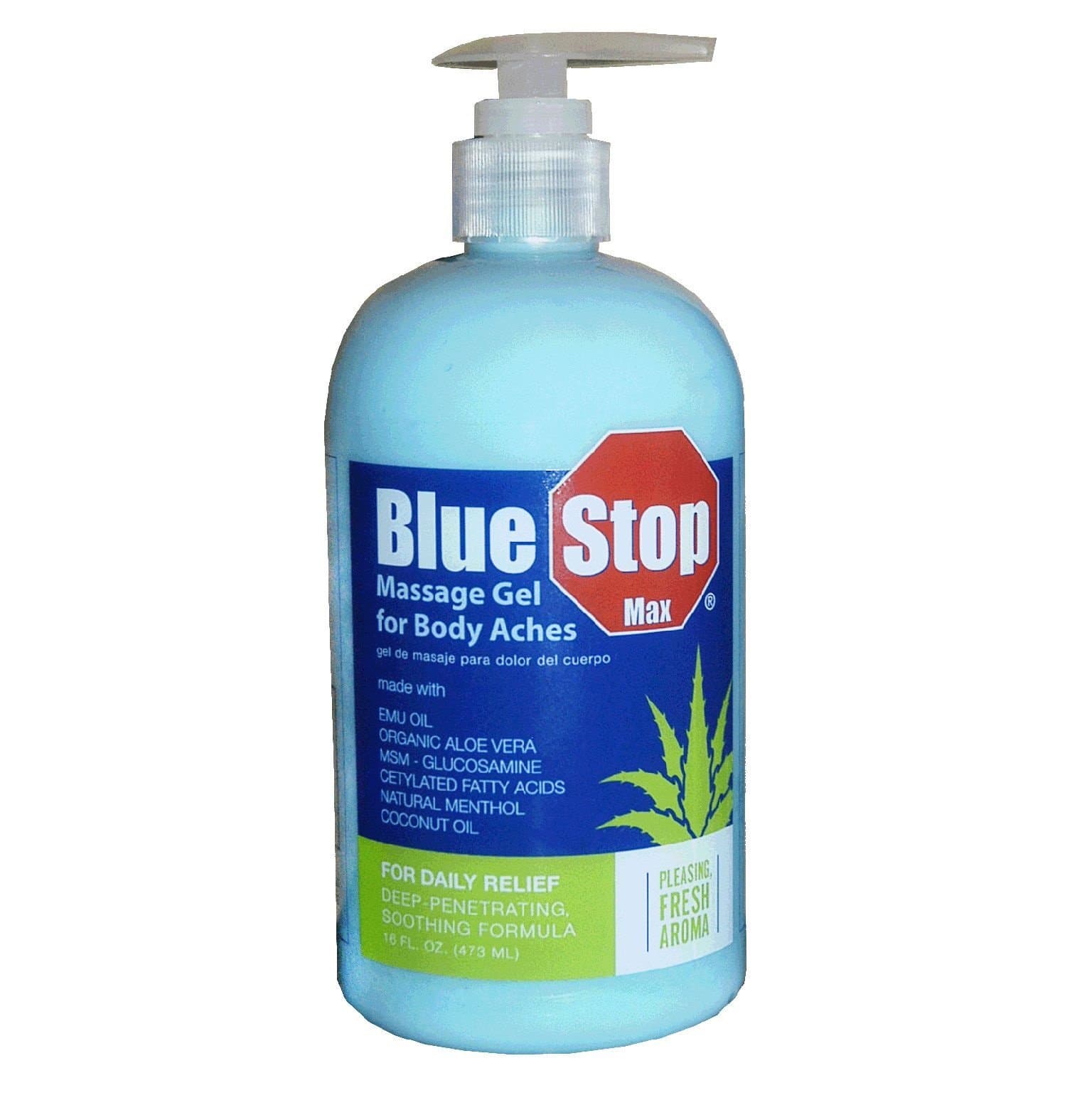 16 oz. BlueStop MAX Pain Relief Formula