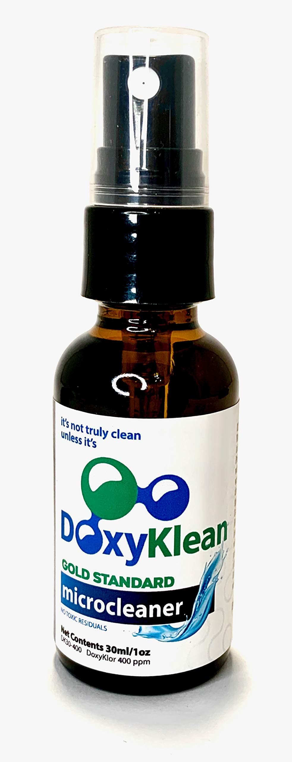 Safe Surface Sanitizer (3pk) Microcleaner Spray DoxyKlean by DoxyKlor - harnesses the power of Chlorine Dioxide | All-Purpose Toy Cleaner | Kids Bath Tub Cleaner | Travel Spray Bottle | 1oz / 32ml 175 sprays per bottle (3)
