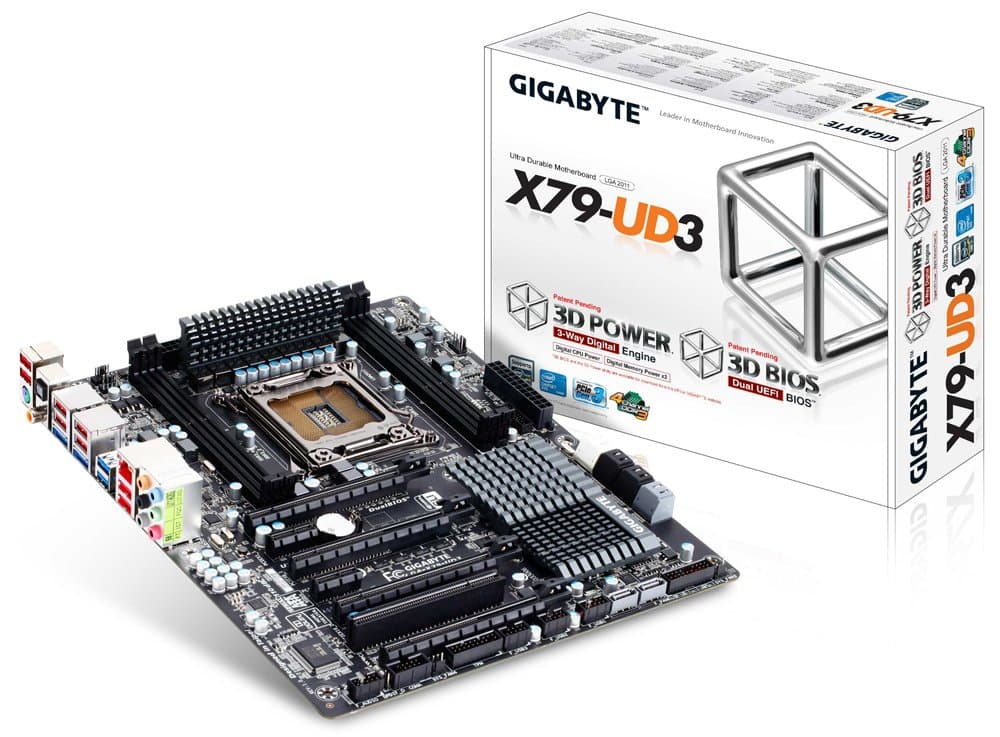 Gigabyte X79-UD3 Motherboard Core Socket 2011 Intel X79 ATX RAID LAN (rev. 1.0)