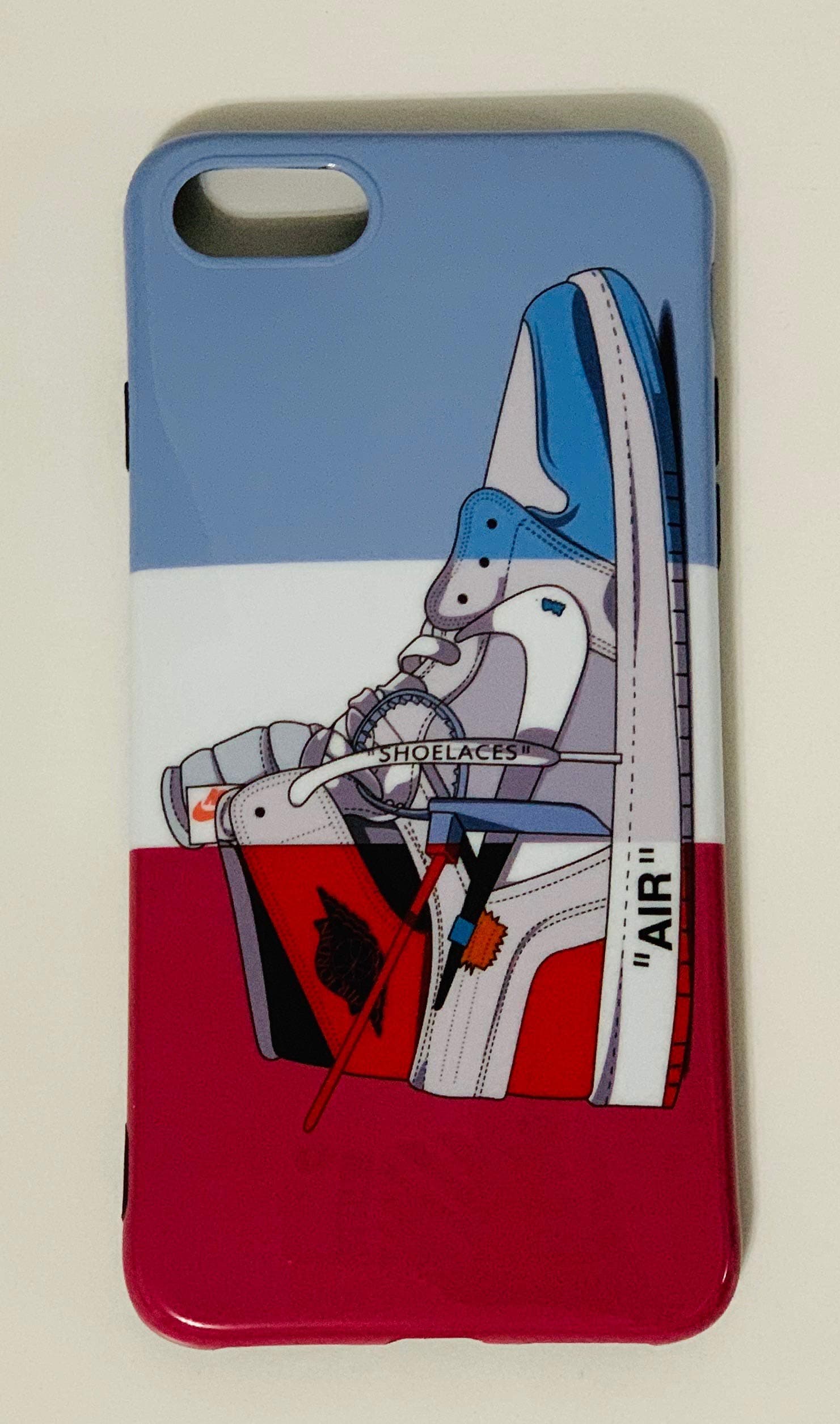 iPhone Shoe Case, Chicago/EU/UNC Off White 1s Slim Shock Absorbing Protective Sneaker Fashion Case (iPhone 11 Pro)