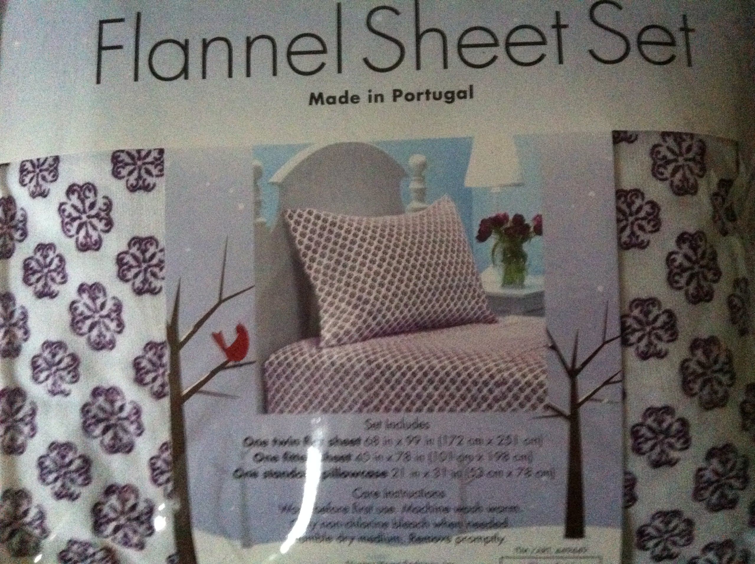 Twin Flannel Sheet Set (Clover Field)