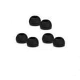 6 Replacement Earbuds Tips Buds For Creative EP-630 EP630 EP-830 Earphones 100% FITS (Small, Medium & Large BLACK) -Compatibles E-Shop