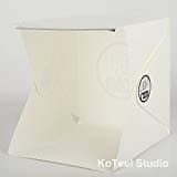 Portable Photography Studio Light Box with LED Light，KoTeel Mini Foldable Folding Led Photography Light Tent Kit with Two Backgrounds(Black+White)