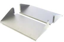 Rackmount 2U Aluminum CPU Shelf for EIA 19" Racks - 200 lbs Load Heavy Duty 2 Piece Set 34-104410