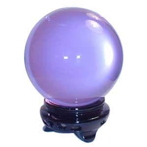 Lavender crystal ball 95 mm