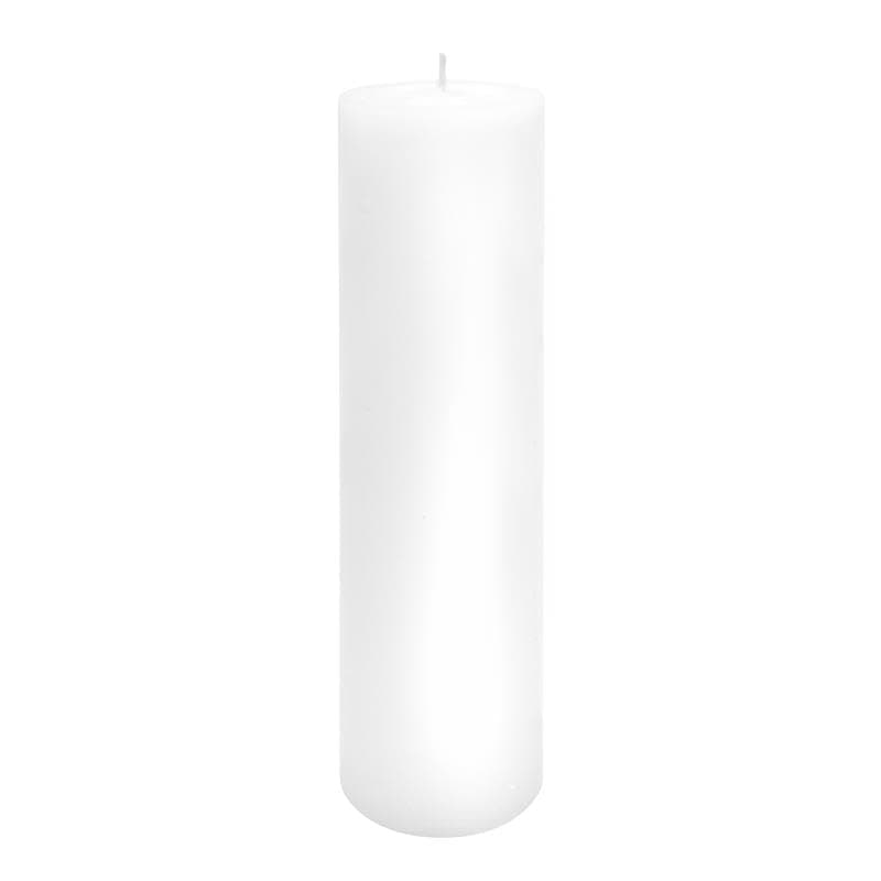 White Pillar Candle (D: 2.75 in, H: 11.5 in), Unscented Candle, for Home Decor, Weddings, Dinner and Christmas, Rustic Style, Large Big Candles