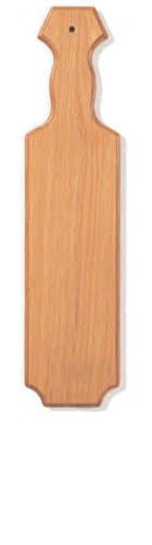 Official Greek Fraternity/Sorority Paddle, Square Style, Solid Oak, Finished, Highest Quality (21 x 5 inches)