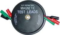 tools 1135 - Magnetic Retractable Test Leads with Alligator Clips - 3 Leads x 10-ft.