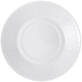 Villeroy & Boch Cellini Breakfast/Cream Soup Cup Saucer, 6.75 in, Premium Porcelain, White