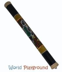 Bamboo Rainstick with Aboriginal Design (100cm/1 metre)