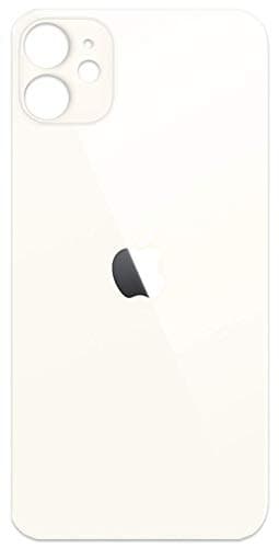 Back Glass Replacement Compatible w/The iPhone 11 Including Wide Camera Hole, Adhesive & Removal Tool (White)