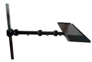 D-WPW240 24" Long Keyboard Arm for Pole or Wall. Articulated, with Mouse pad; tilts & rotates. 3 articulations. Cable Management. Universal Pole clamp. Wall Adapter Available.