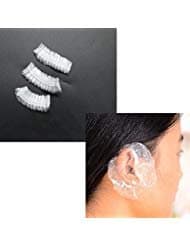 Ear Protector Caps, Disposable Clear Shower Water Ear Covers, 100 Pcs