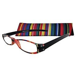 Zoom EyeworksReading Eyewear, Expressions Neoprene Multi-Stripe, 1.50
