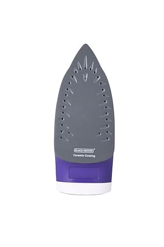 BLACK+DECKER Steam Iron | 2000 Watts, 380 Ml, 2 Yrs Warranty | Iron For Clothes, Iron Box, Steam Press, Steam Press, Press With Anti Drip, Non-Stick Ceramic Sole (Blue+White)