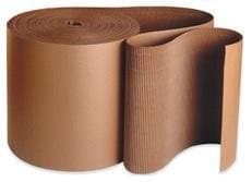 250' x 36" FastPack Packaging Brand Singleface Corrugated B Flute Cardboard Roll