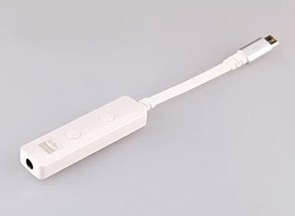 Aura Mobile DAC/Headphone Amplifier -Micro USB Connector with USB Adapter- Pearl White - feat. Hi-Res PCM 192KHz/24bit + DSD 256