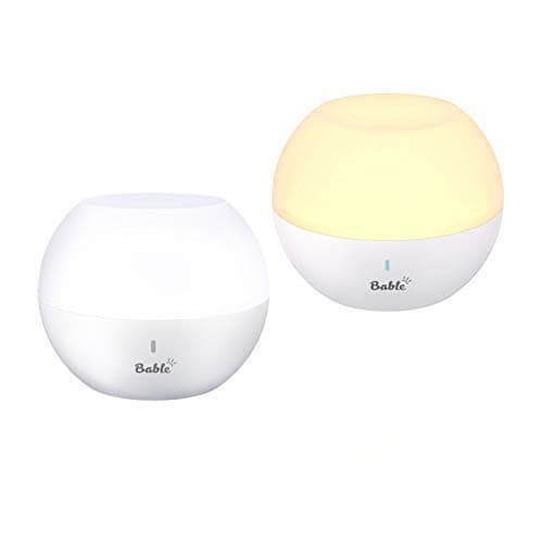 2 Pack Bable Night Light for Kids, LED Touch Light Bedside Lamp for Baby, Portable RGB Color Changing Lights for Bedroom, IP65 Water-Resistance & Drop-Resistance