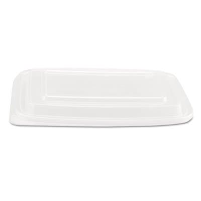 GenpakFPR932 Microwave Safe Container Lid, Plastic, Fits 24-32 oz, Rectangular, Clear, 75 Per Bag (Case of 4 Bags)