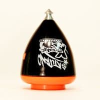 Trompos Space SL Spin Top Xtreme Roller - Bearing Tip SpinTop -Orange with Black
