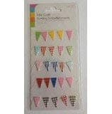 Mini Craft Bunting Flags on String Embellishments Checked / Spots Party colours Card making