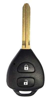 2 Button Smart Key Shell Model Compatibility for Toyota INNOVA, FORTUNER, ETIOS, Camry, Corolla, etc - Replacement Key Cover | Toyota Key (Shell with Blade)