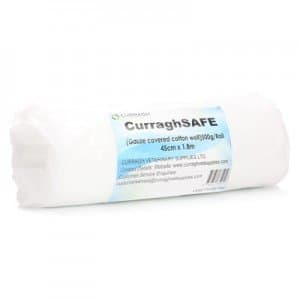 CurraghSAFE veterinary gamgee type roll (gauze covered cotton wool)