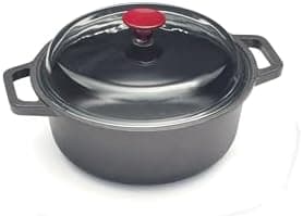 RISOLI VINUM Non-Stick Saucepan Diameter 28 cm with Glass Lid, Cast Aluminium, No Induction, Made in Italy
