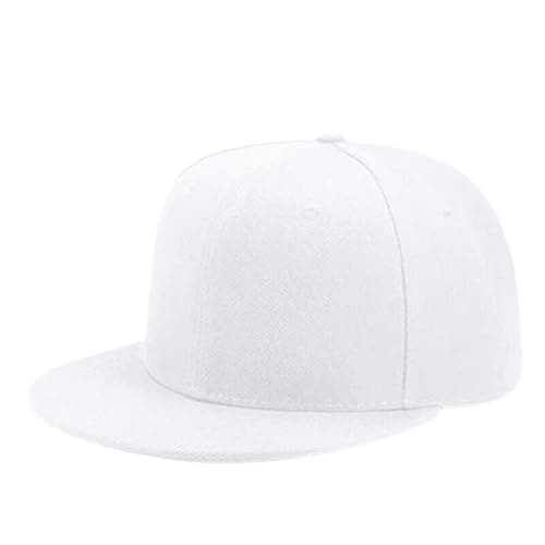 Classic Snapback Hat Cap Hip Hop Style Flat Bill Blank Solid Color Adjustable Size