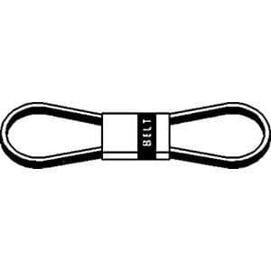 AI Products Kubota Mid Mower Deck, Compact Tractor 60" Deck Belt 1/2" X 119.5" Kevlar, 2 Band Part No: K5763-34710, K576334710