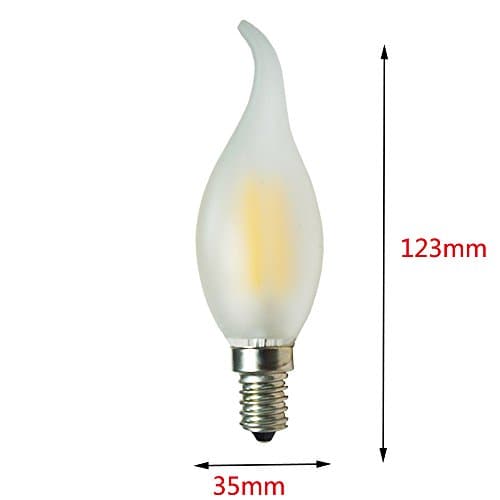 E14 LED Candle E14 4 W Equivalent Output to 40 Watt, Warm White, 2700 Kelvin, 360 Lumen, Beam Angle 360 °, Not Dimmable, Pack of 5 [Energy Class A++]
