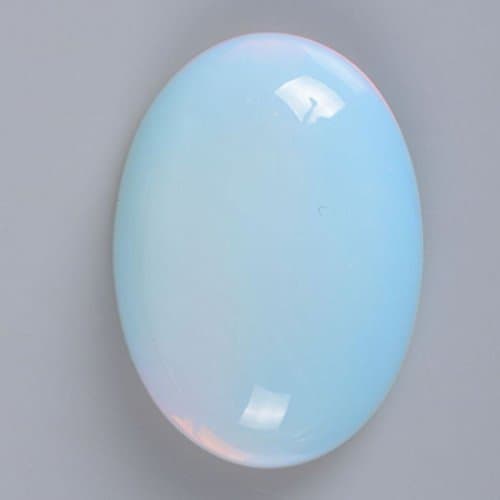 30x22mm Oval Cabochon CAB Flatback Semi-precious Gemstone Ring Face (opalite)