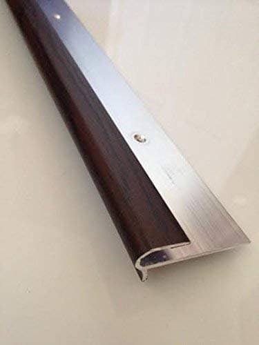 Dural Stepfloor Dark Oak Effect Aluminium Screw Down Stair Nosing Profile 0.9m; for 12-14 mm Thick Flooring Code; STFAF1455-90cm